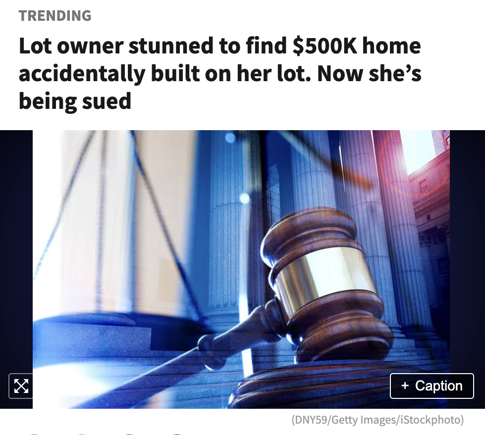 drain - Trending Lot owner stunned to find $ home accidentally built on her lot. Now she's being sued Caption DNY59Getty ImagesiStockphoto